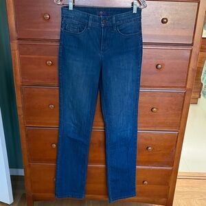 NYDJ Dark Blue Straight Leg Jeans
